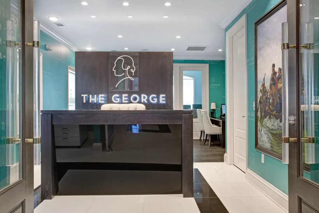 Front desk and leasing office at The George